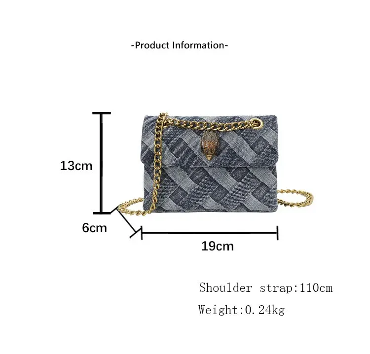 Tas Selempang Wanita Bahan PU Sintetis Model Quilted Warna Biru Bentuk Kotak Grosir Import