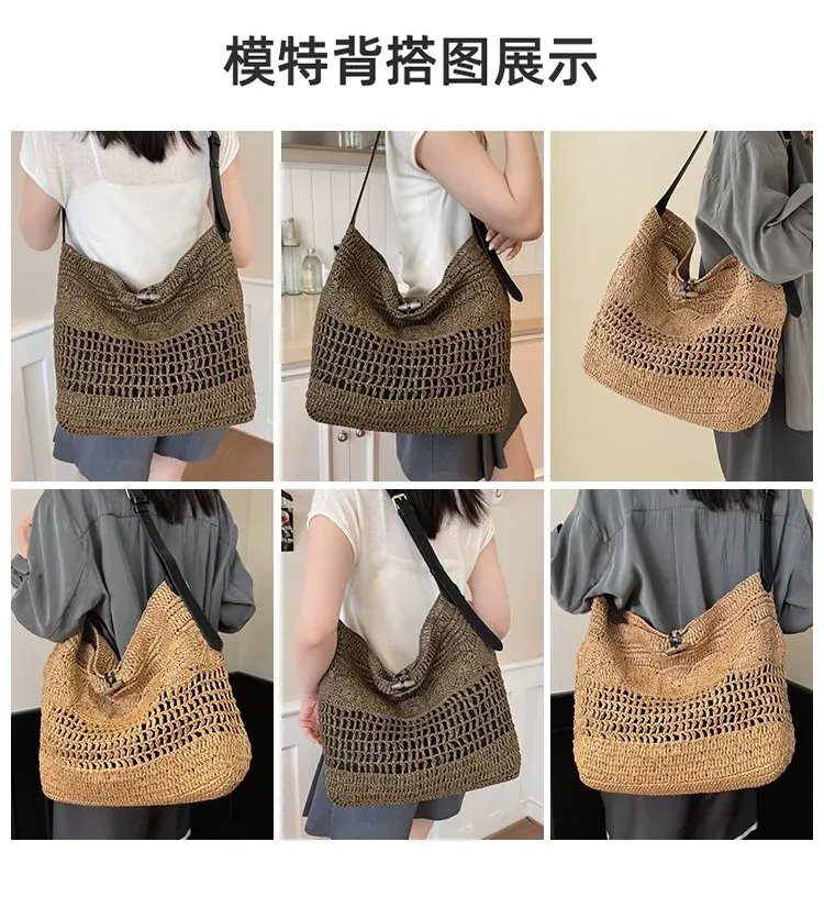 Tas Selempang Wanita Bahan PU Sintetis Polos Model Hobo Tali Panjang Casual Grosir Import