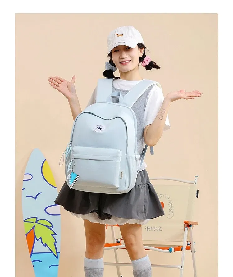 Tas Selempang Wanita Bahan Nylon Warna Hitam Resleting Fashion Grosir Import