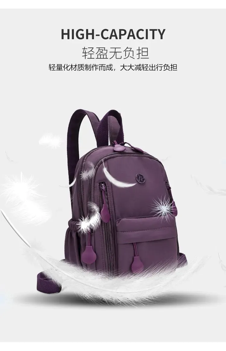 Tas Selempang Wanita Bahan Nylon Warna Hijau Resleting Grosir Import
