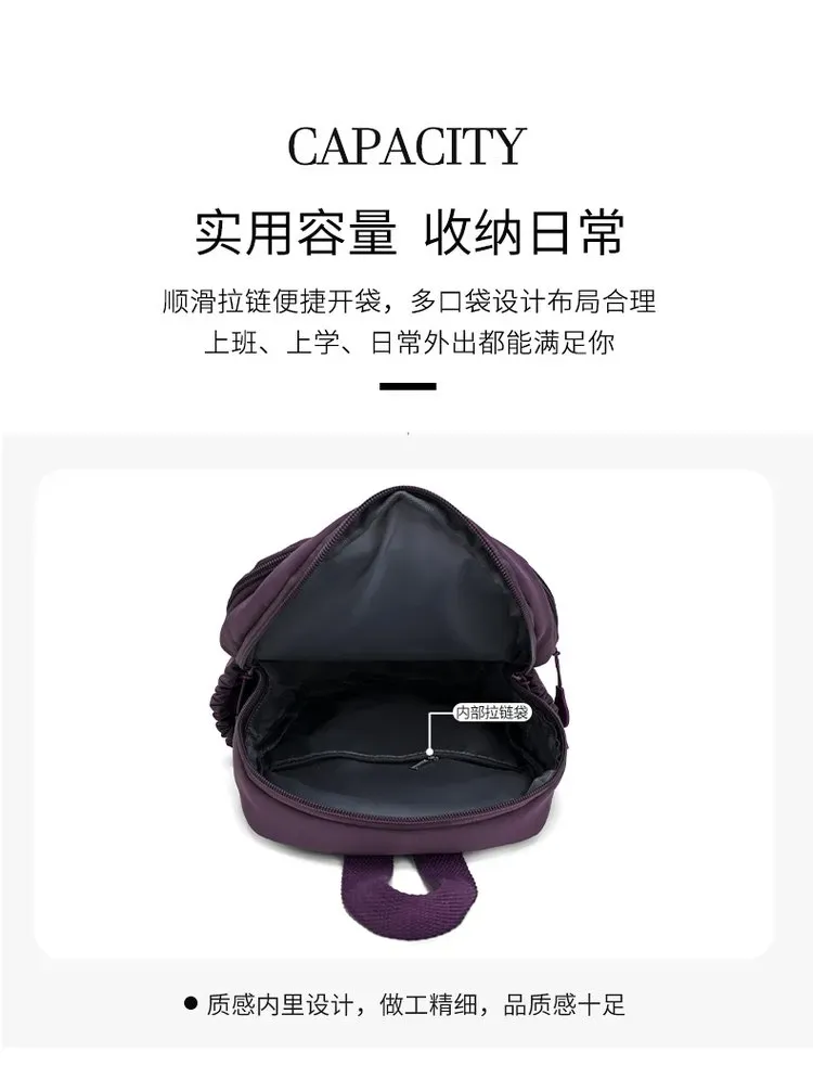 Tas Selempang Wanita Bahan Nylon Warna Hijau Resleting Grosir Import