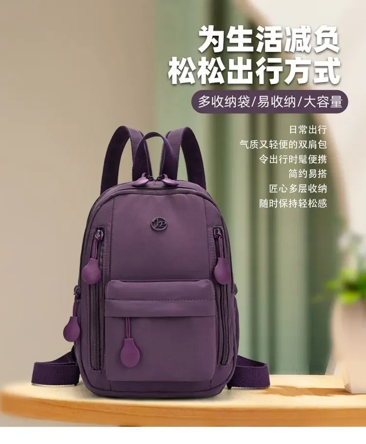 Tas Selempang Wanita Bahan Nylon Warna Hijau Resleting Grosir Import kategori tas selempang grosir