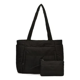Tas Selempang Wanita Bahan Nylon Polos Warna Hitam Bentuk Kotak Tali Panjang Harga Grosir