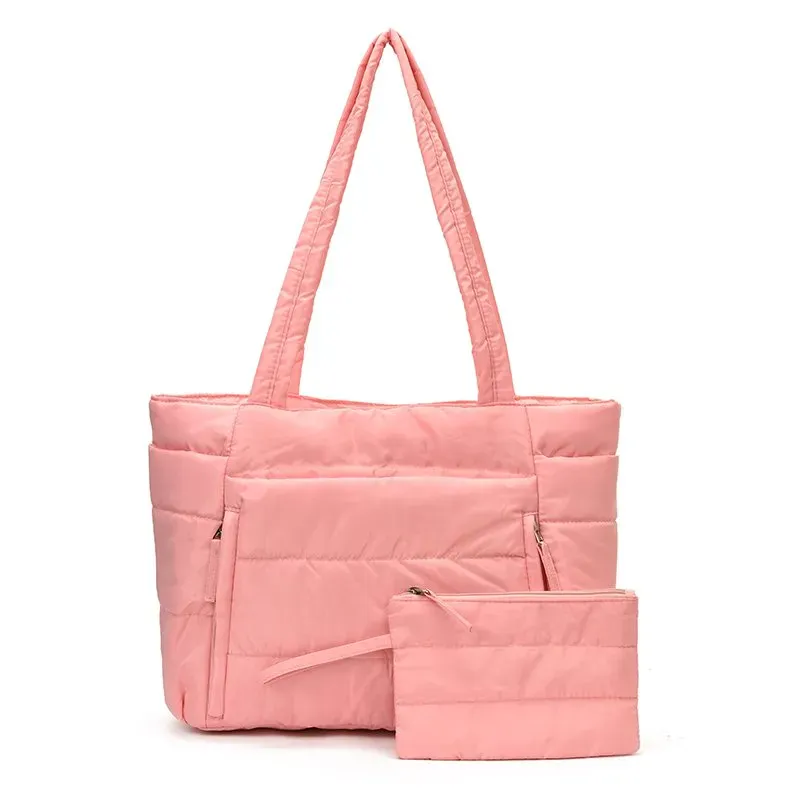 Tas Selempang Wanita Bahan Nylon Polos Warna Hitam Bentuk Kotak Tali Panjang Harga Grosir