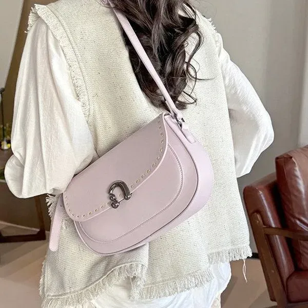 Tas Selempang Wanita Bahan PU Sintetis Model Quilted Warna Merah Bentuk Kotak Grosir Import