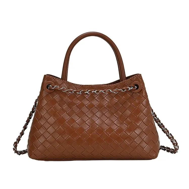 Tas Selempang Wanita Bahan PU Sintetis Model Quilted Warna Merah Bentuk Kotak Grosir Import