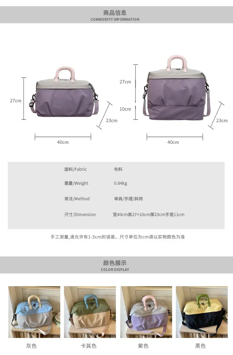 Tas Selempang Wanita Bahan Oxford Polos Warna Abu-Abu Bentuk Kotak Tali Panjang Grosir Import