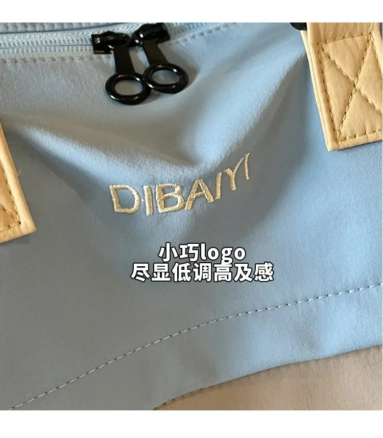Tas Selempang Wanita Bahan Oxford Polos Warna Abu-Abu Bentuk Kotak Tali Panjang Grosir Import
