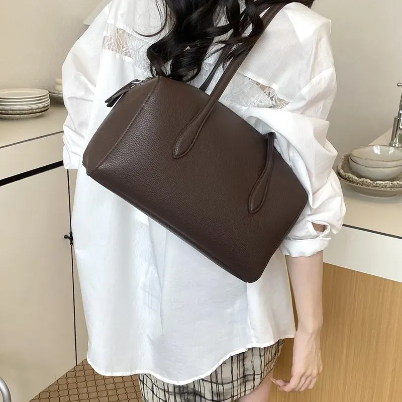 Tas Selempang Wanita Bahan Kain Polos Bentuk Kotak Tali Panjang Resleting Grosir Import