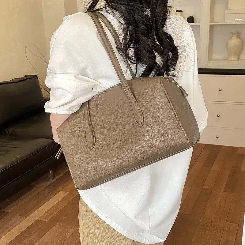 Tas Selempang Wanita Bahan Kain Polos Bentuk Kotak Tali Panjang Resleting Grosir Import