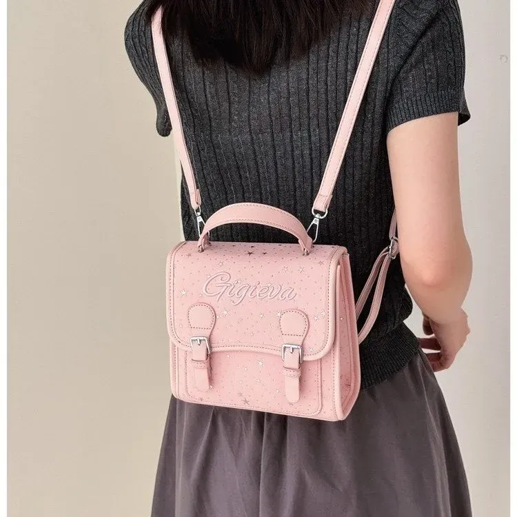 Tas Selempang Wanita Bahan PU Sintetis Polos Bentuk Kotak Tali Panjang Resleting Pilihan