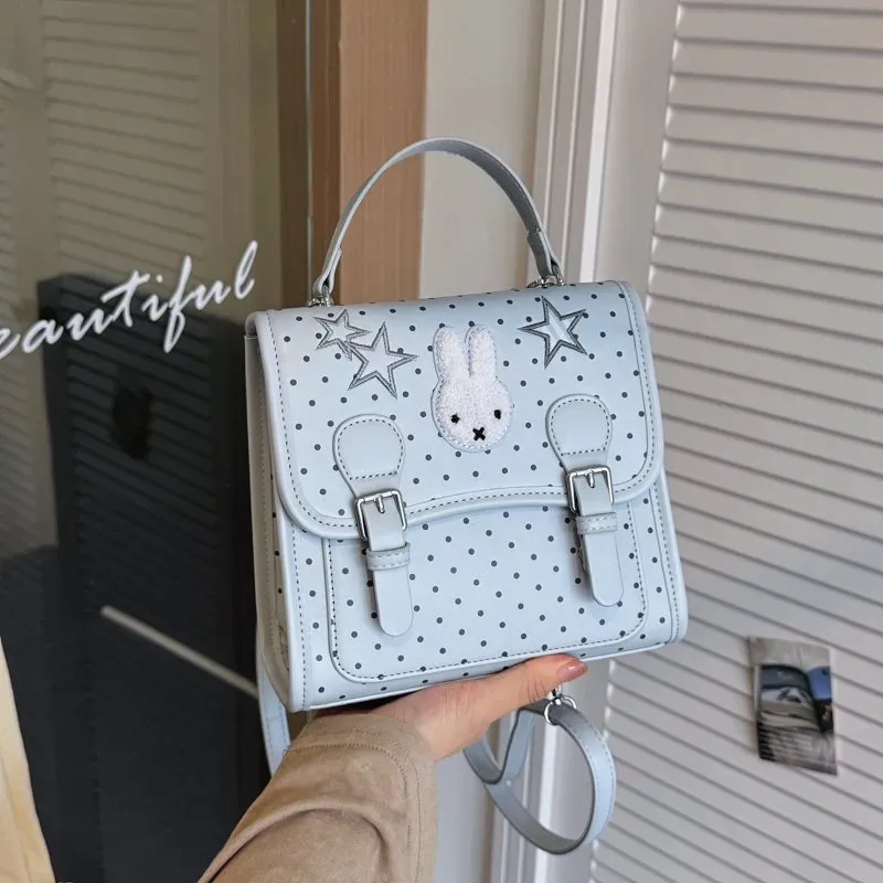 Tas Selempang Wanita Bahan PU Sintetis Polos Bentuk Kotak Tali Panjang Resleting Pilihan