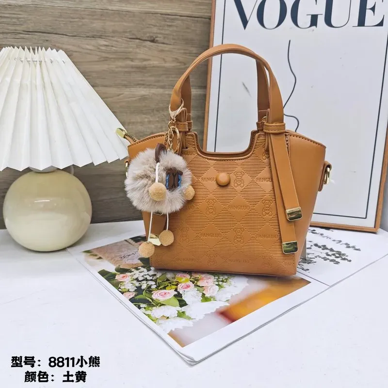 Tas Selempang Wanita Bahan PU Sintetis Polos Warna Biru Bentuk Kotak Tali untuk Toko Online