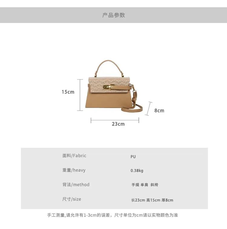 Tas Selempang Wanita Bahan PU Sintetis Motif Print Bentuk Kotak Tali Panjang Stok China