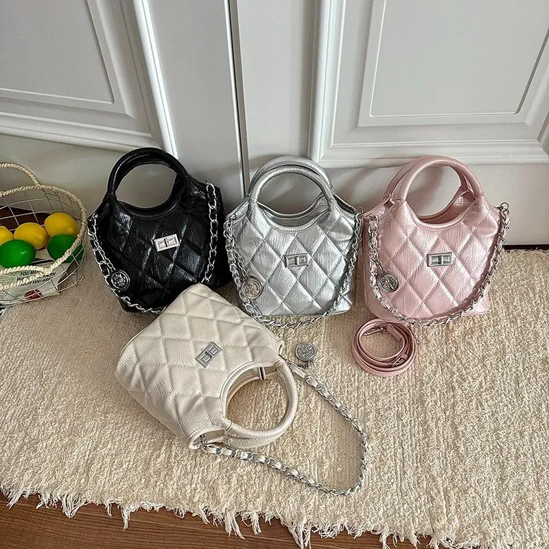 Tas Selempang Wanita Bahan PU Sintetis Polos Warna Hijau Bentuk Bulat Tali Grosir Import