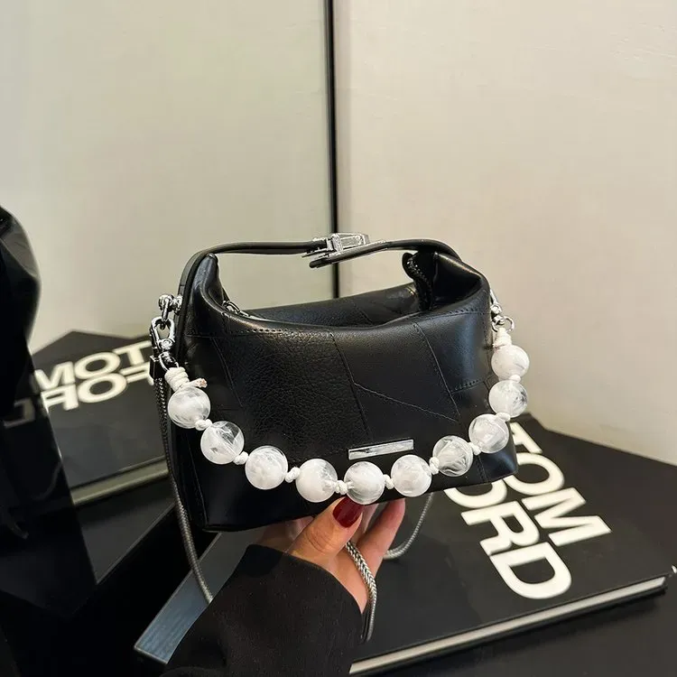 Tas Selempang Wanita Bahan PU Sintetis Polos Warna Silver Bentuk Kotak Tali Warna Pink Grosir