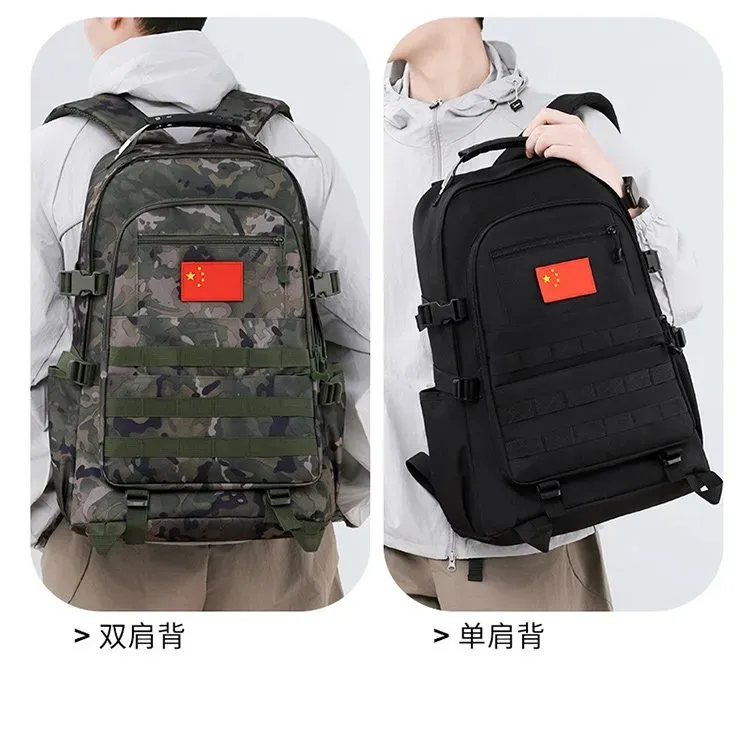 Tas Ransel Wanita Bahan Nylon Warna Hijau Kapasitas Besar Resleting untuk Travel Grosir Import
