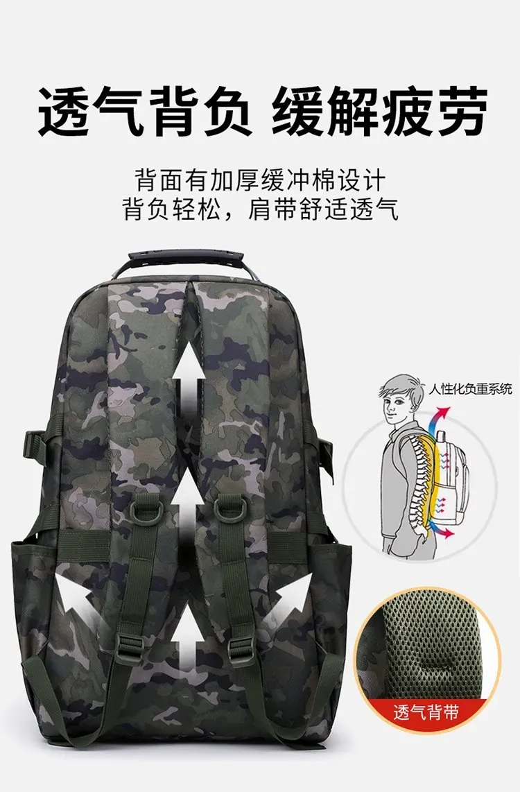 Tas Ransel Wanita Bahan Nylon Warna Hijau Kapasitas Besar Resleting untuk Travel Grosir Import