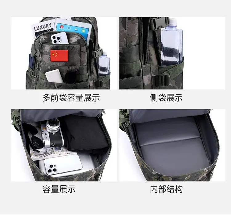 Tas Ransel Wanita Bahan Nylon Warna Hijau Kapasitas Besar Resleting untuk Travel Grosir Import