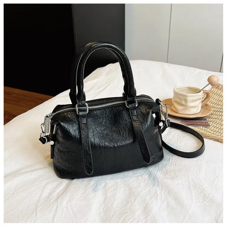 Tas Selempang Wanita Bahan PU Sintetis Polos Warna Kuning Bentuk Kotak Tali Stok China