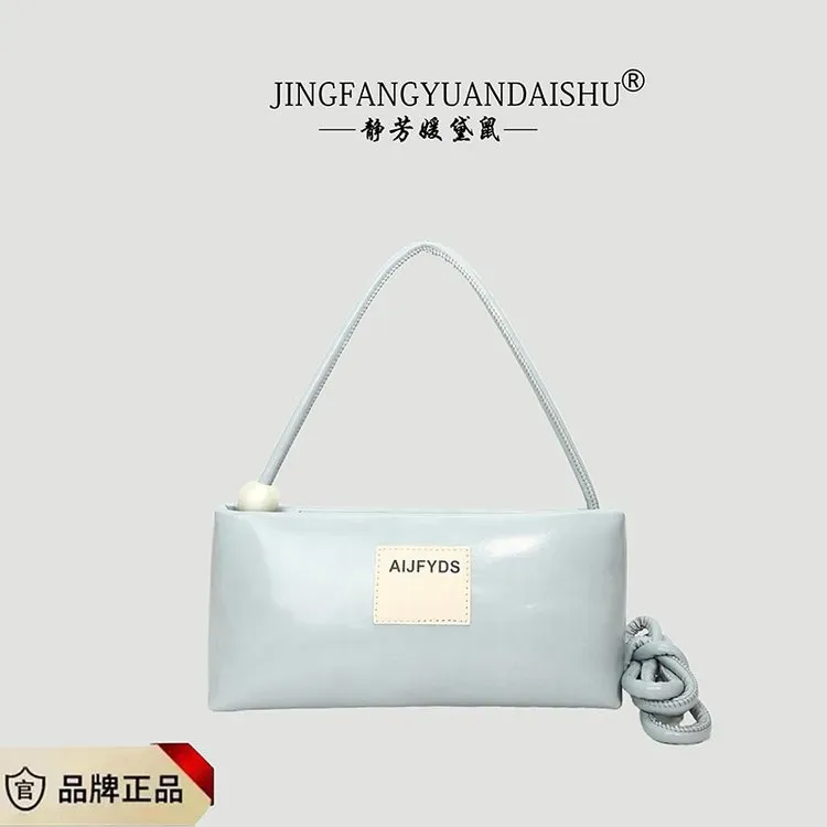 Tas Selempang Wanita Bahan PU Sintetis Polos Warna Abu-Abu Bentuk Kotak Tali Resleting Grosir