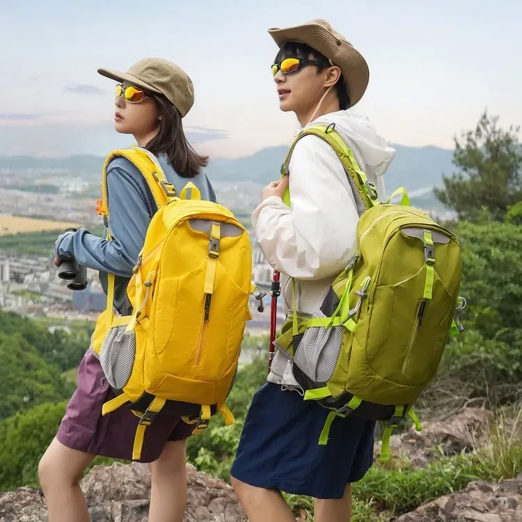 Tas Ransel Wanita Bahan Nylon Polos Warna Abu-Abu Bentuk Kotak Tali Lebar Grosir Import