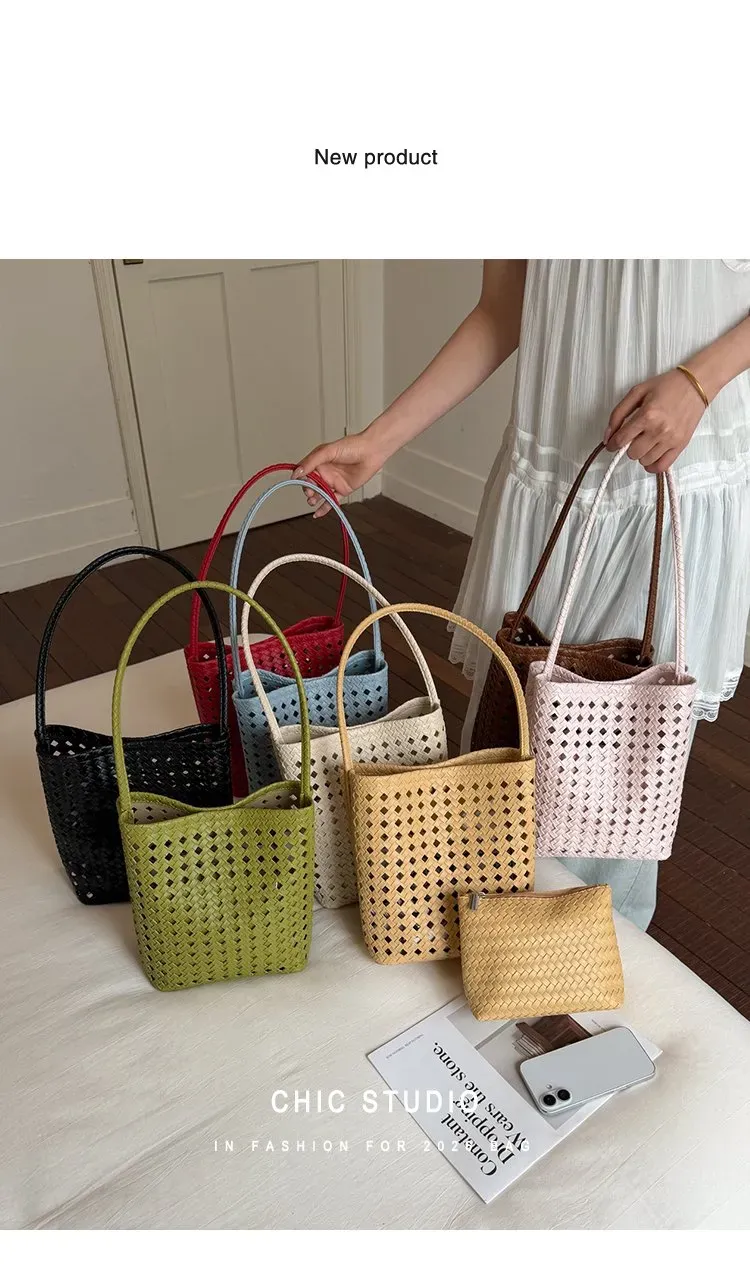 Tas Selempang Wanita Bahan PU Sintetis Motif Polkadot Bentuk Kotak Tali Panjang Katalog Grosir