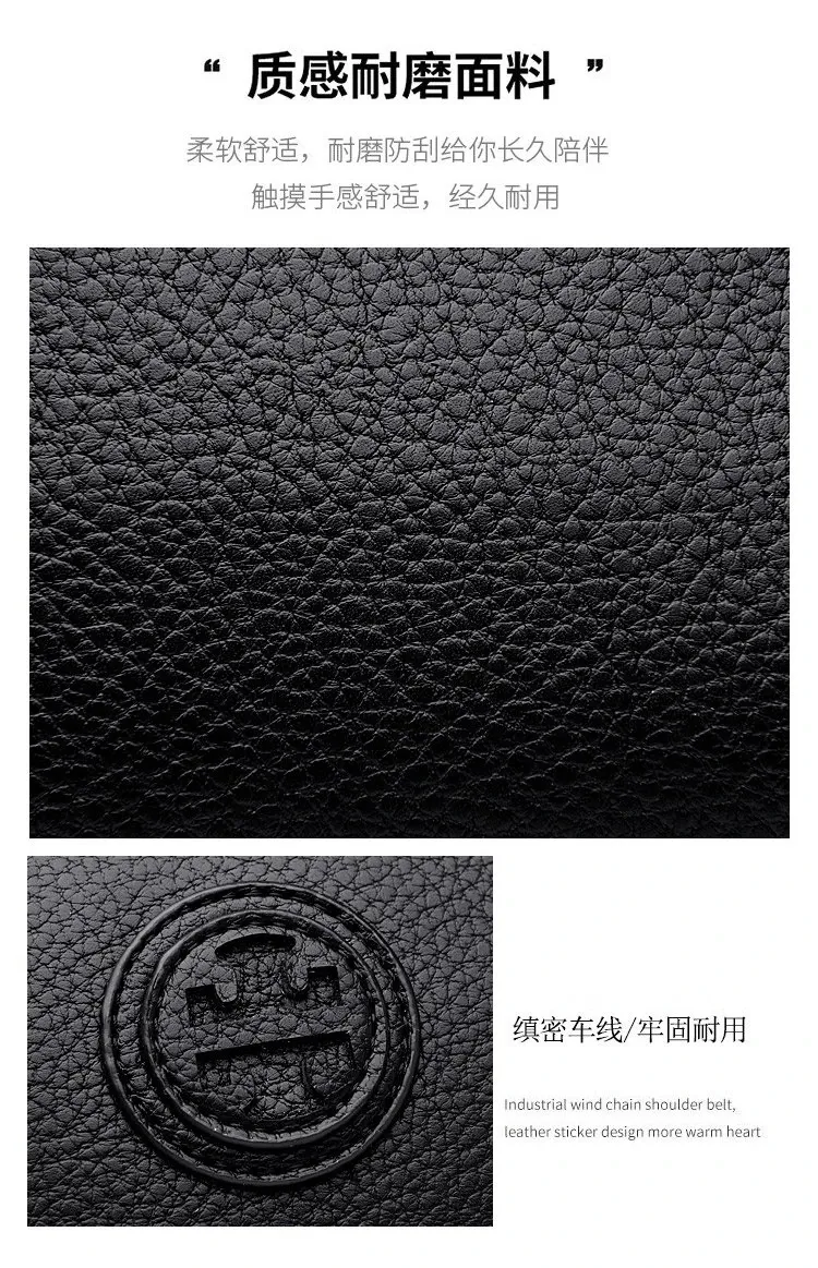 Tas Selempang Wanita Bahan PU Sintetis Polos Bentuk Kotak Tali Lebar Resleting Model Import