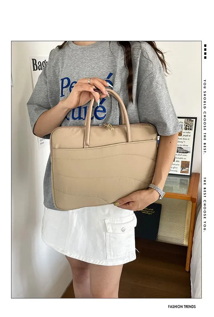 Tas Selempang Wanita Bahan Nylon Polos Bentuk Kotak Tali Lebar Kapasitas Besar Grosir Import