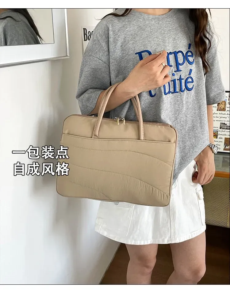 Tas Selempang Wanita Bahan Nylon Polos Bentuk Kotak Tali Lebar Kapasitas Besar Grosir Import