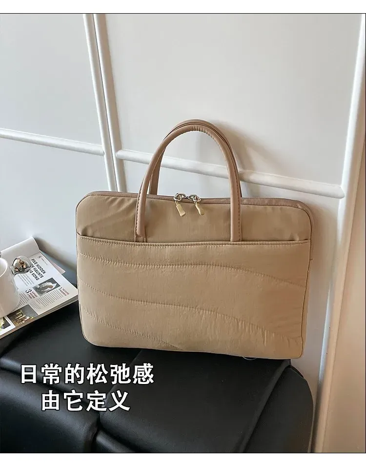 Tas Selempang Wanita Bahan Nylon Polos Bentuk Kotak Tali Lebar Kapasitas Besar Grosir Import