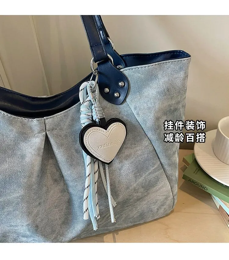 Tas Selempang Wanita Bahan PU Sintetis Polos Warna Biru Bentuk Kotak Tali Resleting Grosir