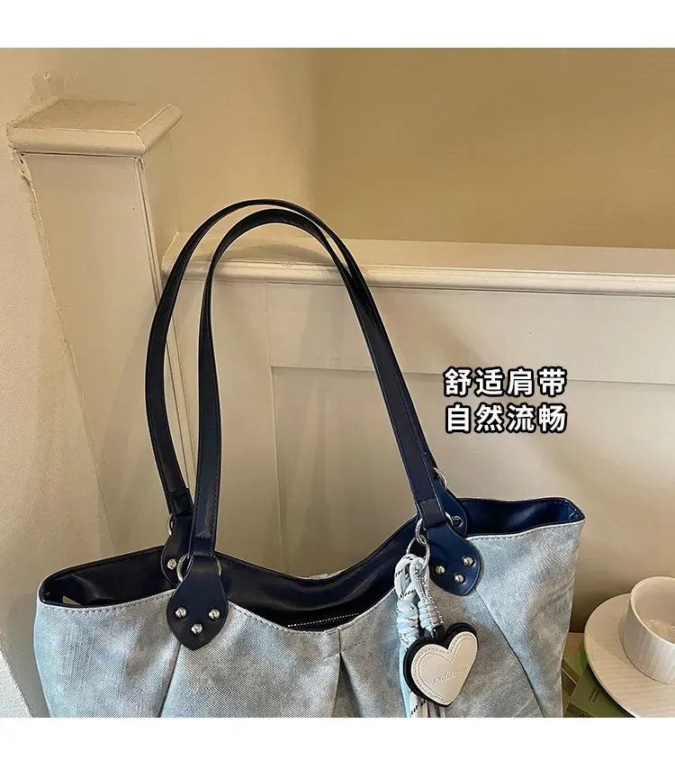 Tas Selempang Wanita Bahan PU Sintetis Polos Warna Biru Bentuk Kotak Tali Resleting Grosir