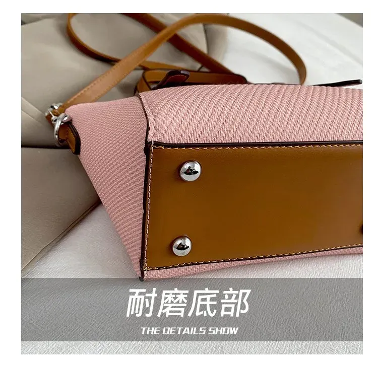 Tas Selempang Wanita Bahan PU Sintetis Motif Print Warna Abu-Abu Bentuk Kotak Grosir Import