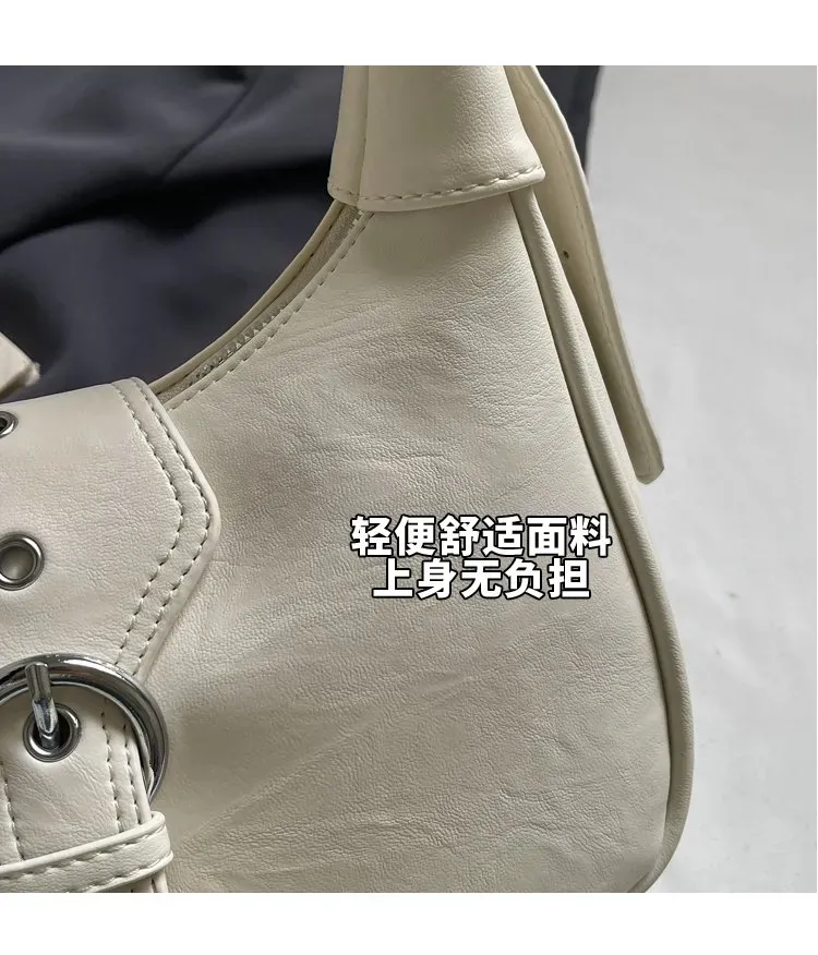 Tas Selempang Wanita Bahan PU Sintetis Polos Model Hobo Tali Panjang Resleting Koleksi Reseller