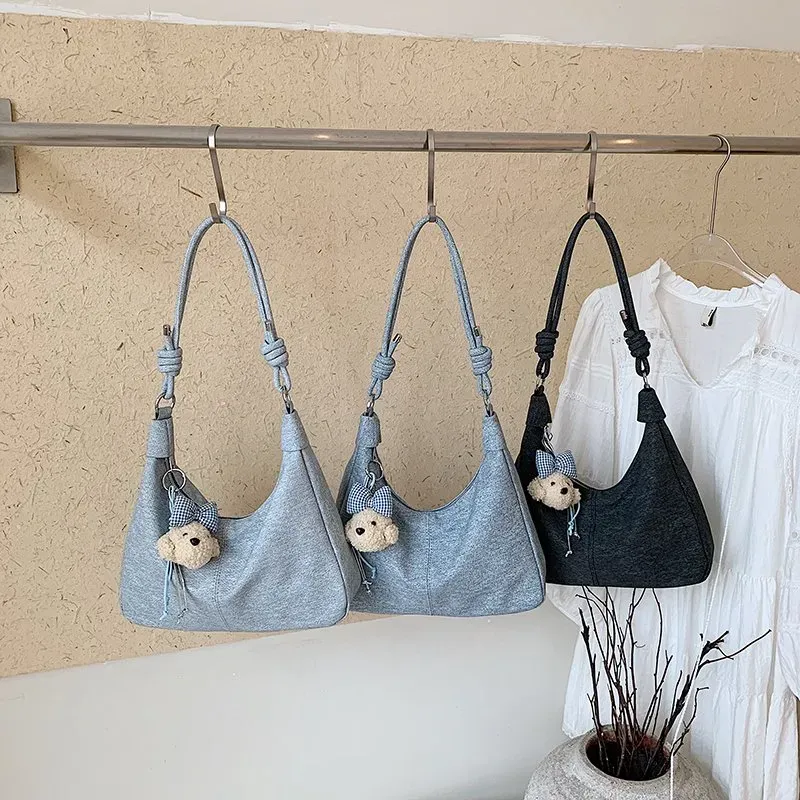 Tas Selempang Wanita Bahan PU Sintetis Polos Warna Abu-Abu Bentuk Kotak Tali Stok China