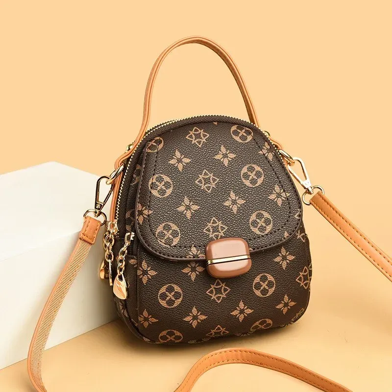 Tas Selempang Wanita Bahan PU Sintetis Motif Print Bentuk Kotak Tali Panjang Pilihan Reseller kategori tas selempang grosir