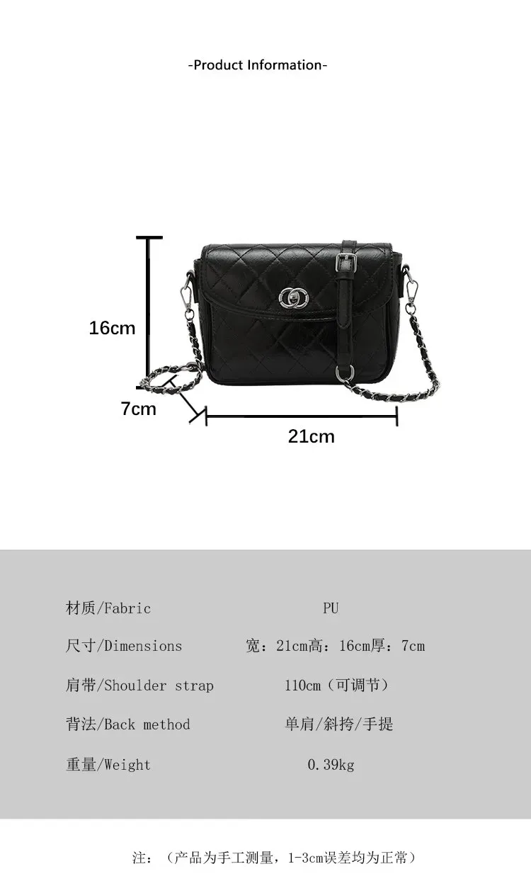 Tas Selempang Wanita Bahan PU Sintetis Model Quilted Warna Putih Bentuk Kotak Stok China