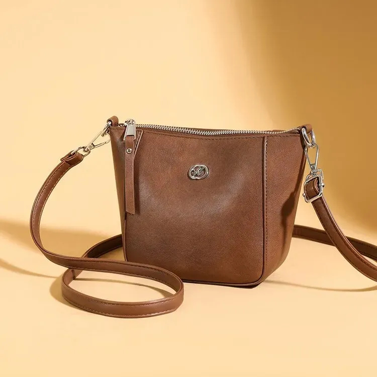 Tas Selempang Wanita Bahan PU Sintetis Polos Warna Hitam Bentuk Kotak Tali Grosir Import