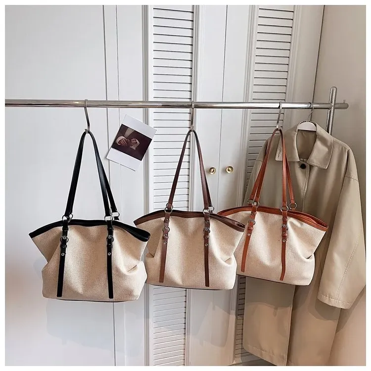 Tas Selempang Wanita Bahan PU Sintetis Polos Bentuk Kotak Tali Lebar Resleting untuk Jualan