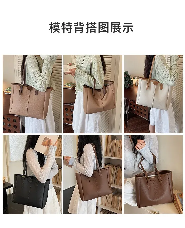 Tas Selempang Wanita Bahan PU Sintetis Polos Warna Putih Bentuk Kotak Tali Lebar Pilihan