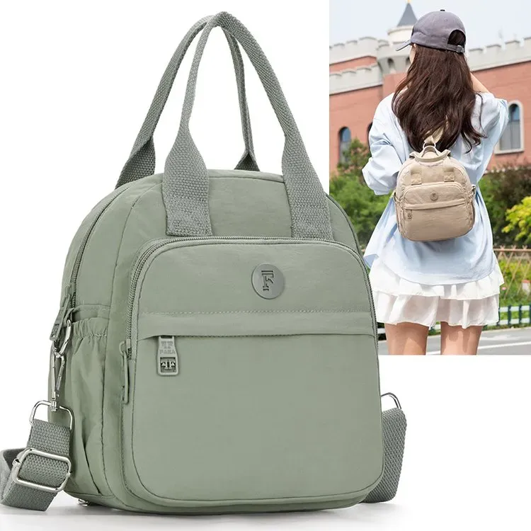Tas Selempang Wanita Bahan Oxford Polos Warna Hitam Bentuk Kotak Tali Lebar Grosir Import