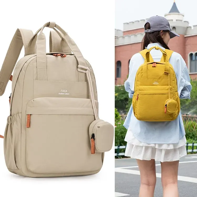 Tas Selempang Wanita Bahan Oxford Polos Warna Hitam Bentuk Kotak Tali Lebar Grosir Import