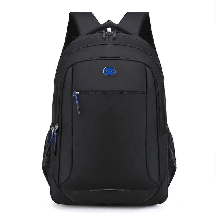 Tas Ransel Pria Bahan Oxford Polos Warna Hitam Bentuk Kotak Tali Lebar Kapasitas Grosir Import