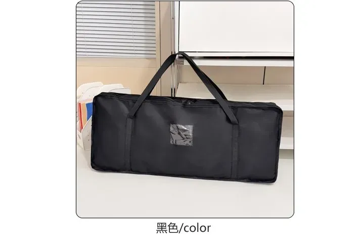 Tas Selempang Wanita Bahan Nylon Polos Warna Hitam Bentuk Kotak Tali Lebar untuk Travel Grosir