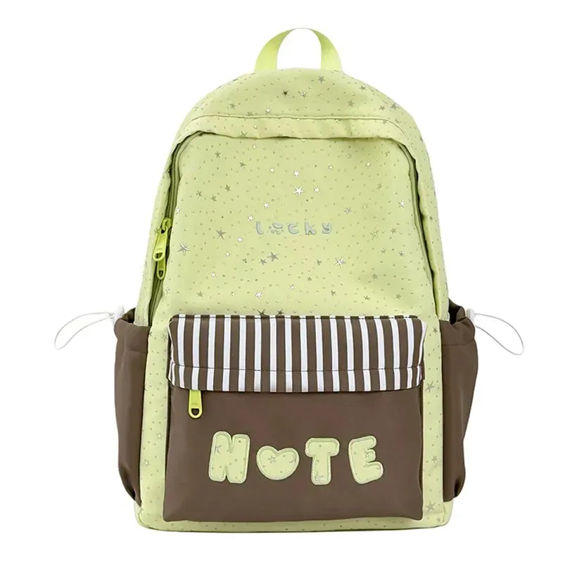 Tas Ransel Wanita Bahan PU Sintetis Motif Polkadot Warna Putih Bentuk Kotak Tali untuk Reseller