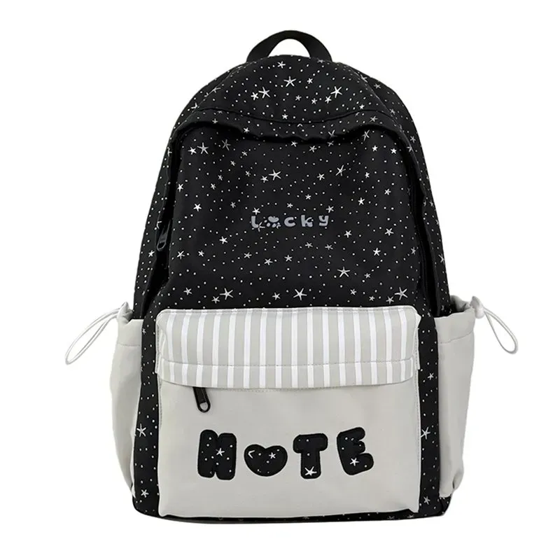 Tas Ransel Wanita Bahan PU Sintetis Motif Polkadot Warna Putih Bentuk Kotak Tali untuk Reseller