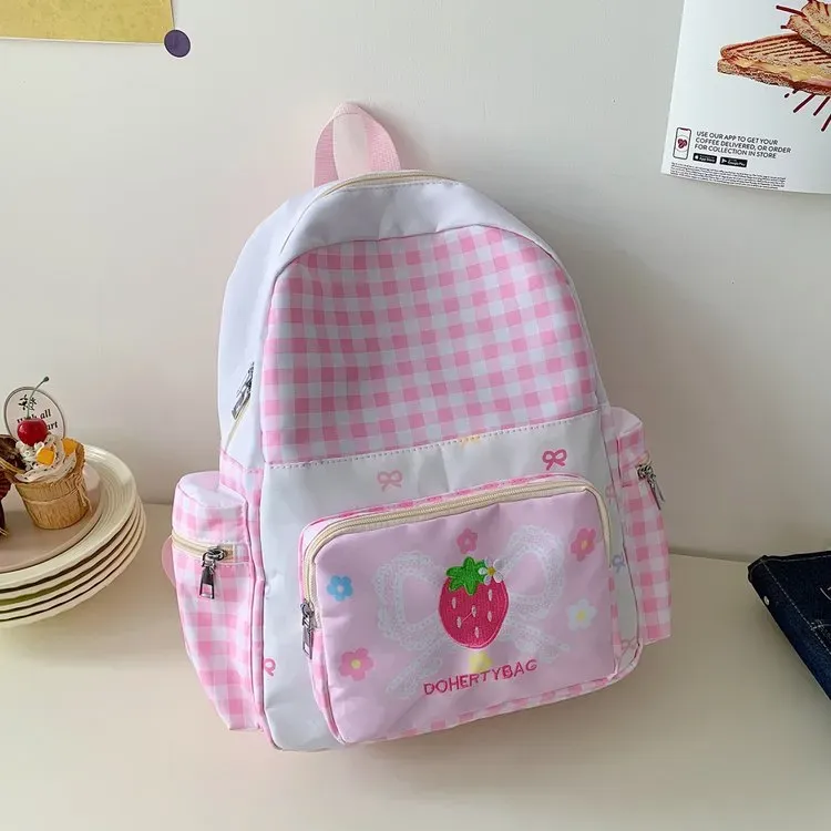 Tas Selempang Wanita Bahan Oxford Motif Bow Warna Hitam Bentuk Kotak Tali Grosir Import