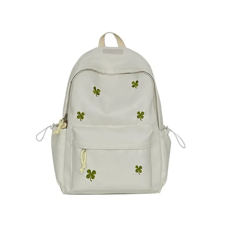 Tas Ransel Wanita Bahan Oxford Motif Print Warna Pink Bentuk Kotak Tali Panjang Grosir Import