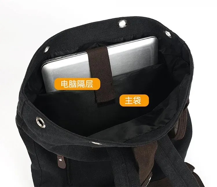 Tas Ransel Wanita Bahan Oxford Polos Bentuk Kotak Tali Serut Kapasitas Besar Grosir Import